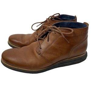 Cole Haan Original Grand Chukka Boot Woodbury/Dark Roast Brown Leather Men 10.5